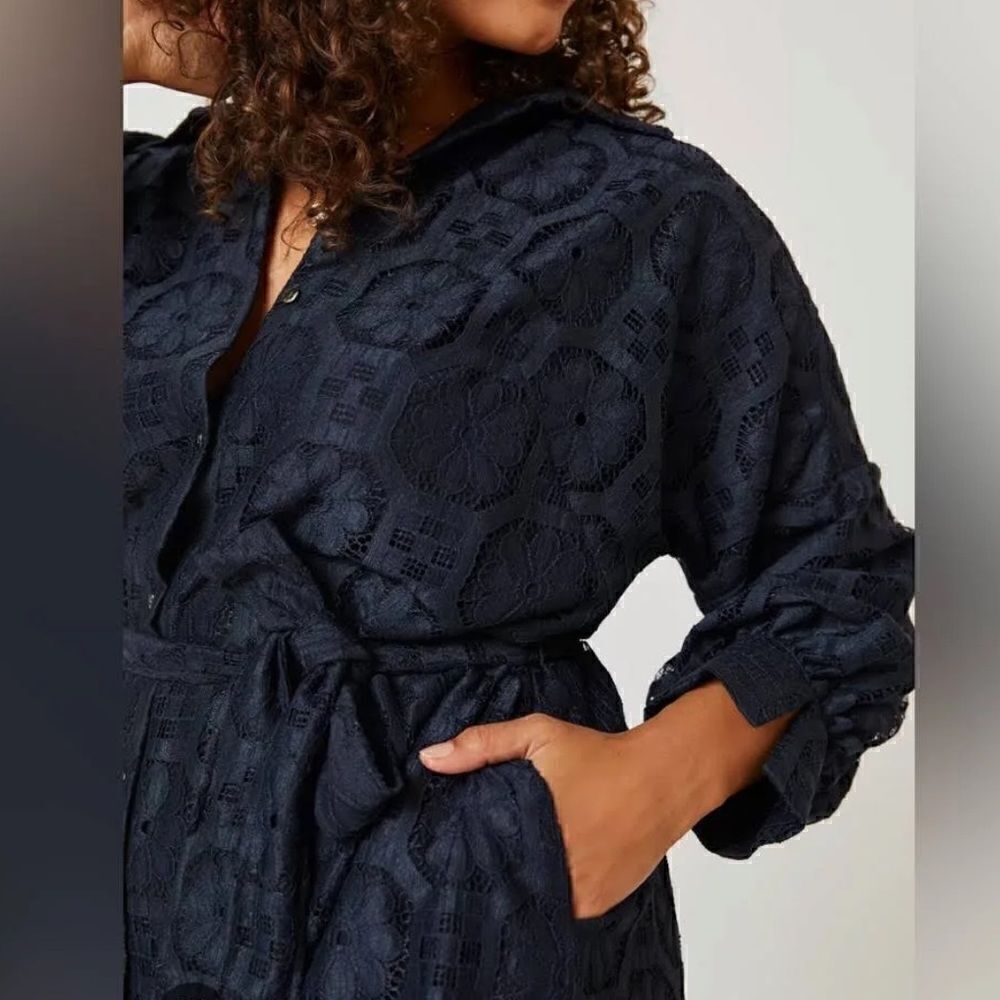 Maeve lace shirt dress NWT   - Picture 2 of 8